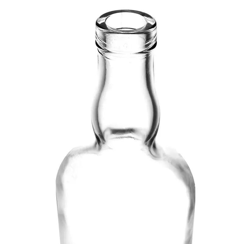 Manufacture Price ABERDEEN Style 750ml Reserve Liquor Glass Bottle Rounded with Wooden Stopper Bar Top