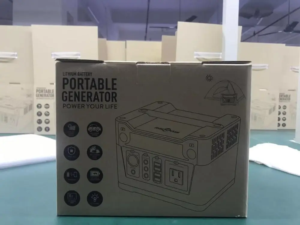 camping home use all in one lithium ion battery 220V UPS 500W portable solar power generator