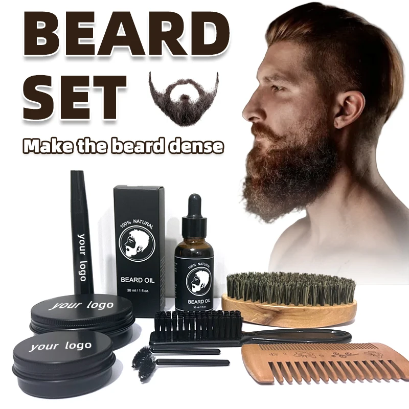 Best Mens Private Label Mustache And wash Men Beard Custom Beard Oils Care Beard growth kit