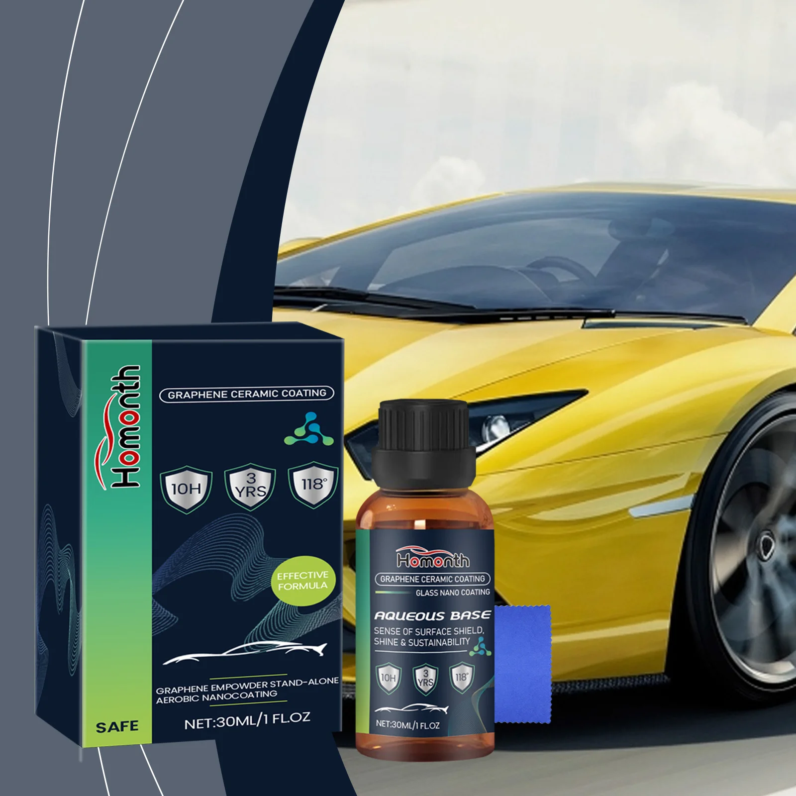 Homonth оптовая продажа керамическое покрытие спрей полировка автомобиля нано восстановление для автомобильной краски