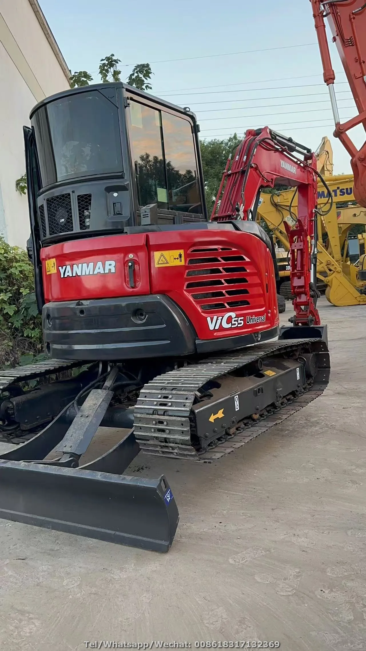 100% Original Yanmar VIO50 VIO55-5 VIO55-6 5 ton 5.5 ton Small Excavator Second Hand Yanmar Mini Digger