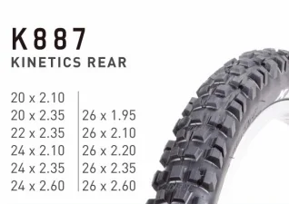 
Low price and high quality KENDA K887 Mountain Bike Tire 26 Inch 