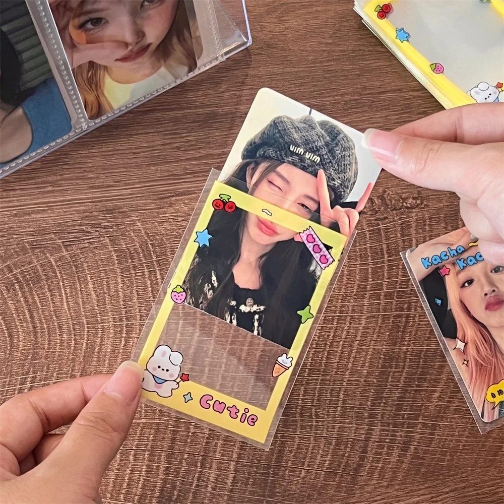 New Custom Design PP Cute Cartoon Card Holder Kpop Photocard Card Holder Stars Photo Collect Card Holders