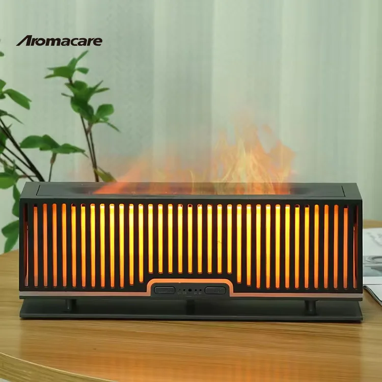 Aromacare 200Ml Air Humidifier Essential Oil 3D Fire Flame Lamp Aroma Aromatherapy Diffuser