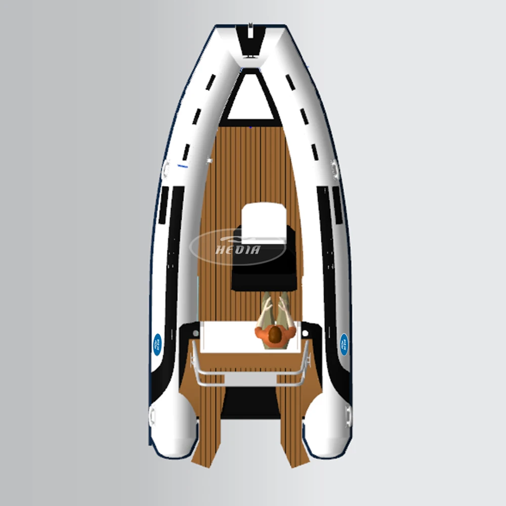 Ce High Speed 17ft Rhib Aluminum Hull Rib 520 Orca Deep v Sport 5m Boat