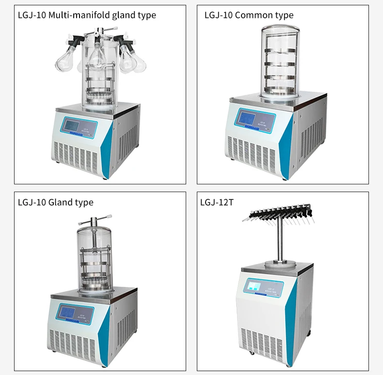 Pre-freezing lyophilizer oil free vacuum pump industrial fruit food drying machine freeze dryer