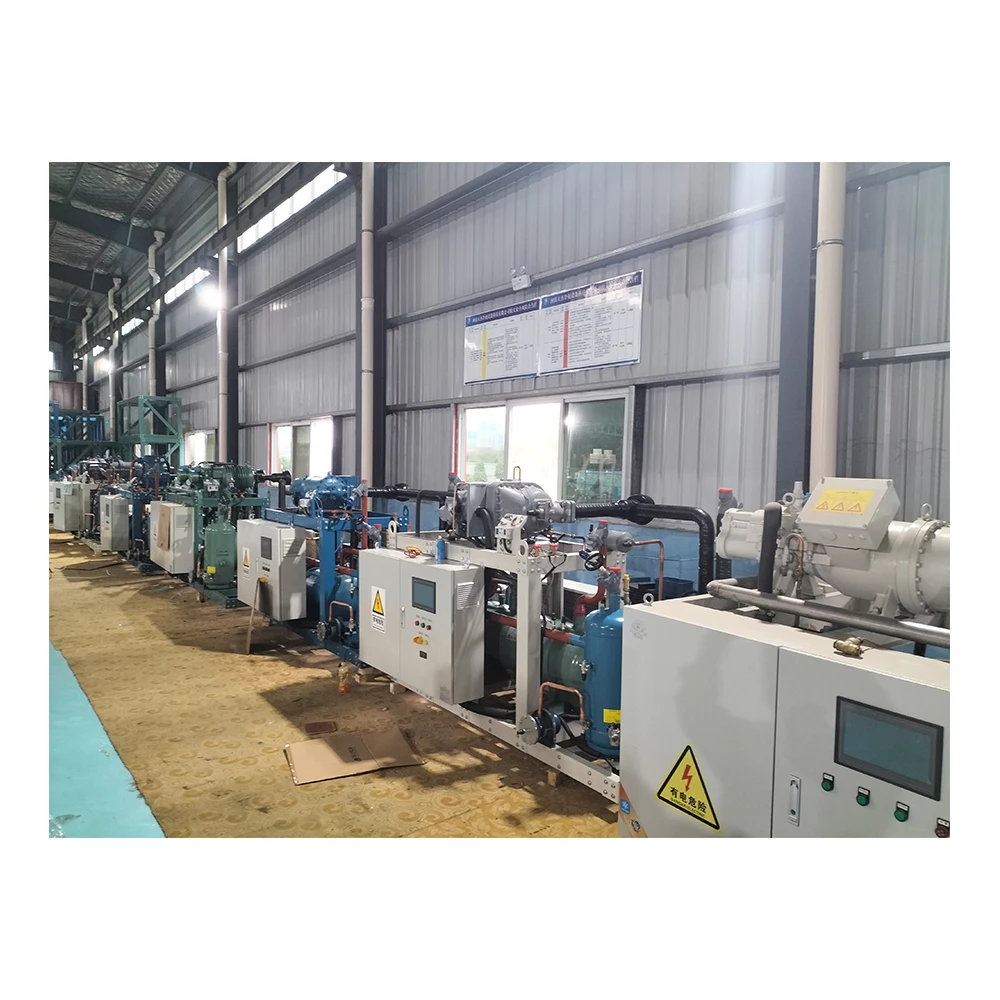 Screw Chiller Compressor Easy-To-Use 5 Ton Water Cooled Condenser Unit refrigeration unit Cold Storage R22/R404A 380V