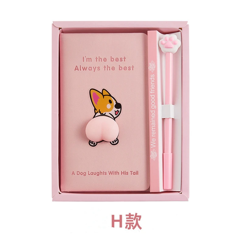 2024 new products High Quality Cute decompress student gift 3D Squishy Kawaii diary decompress notebook for kids boys girls