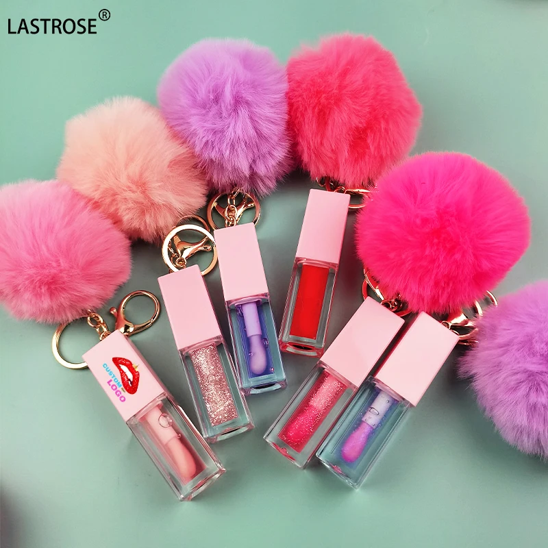 vegan color changing clear glossy lipgloss make up lip plumper gloss plumping wholesale makeup lip balm tint lip oil keychain