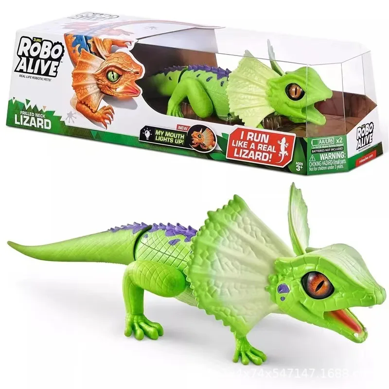 2019 Kids Plastic  Robot Pet Toys Battery Operated Crawling Lizard Touch StopFunny