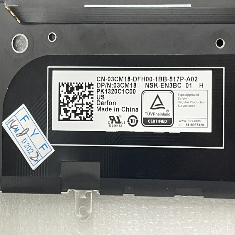 Laptop Keyboard for DELL XPS 13 9370 P82G English US 03CM18 3CM18 PK1320C2A00 Black with Backlit New