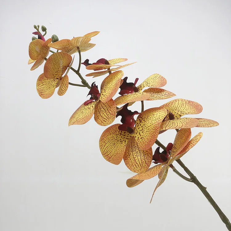 K-0331 Manufacturers Hot Selling 9 heads  feel moisturizing Phalaenopsis simulation orchid Artificial Butterfly Orchid