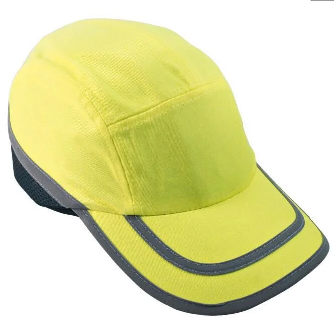 CE EN 812 Quality and Durable Safety Bump Cap Head Protector ABS Shell Baseball Reflective Style Hat