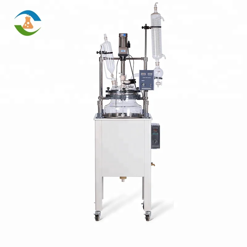 Высокое качество 100l одноэтажный стеклянный реактор