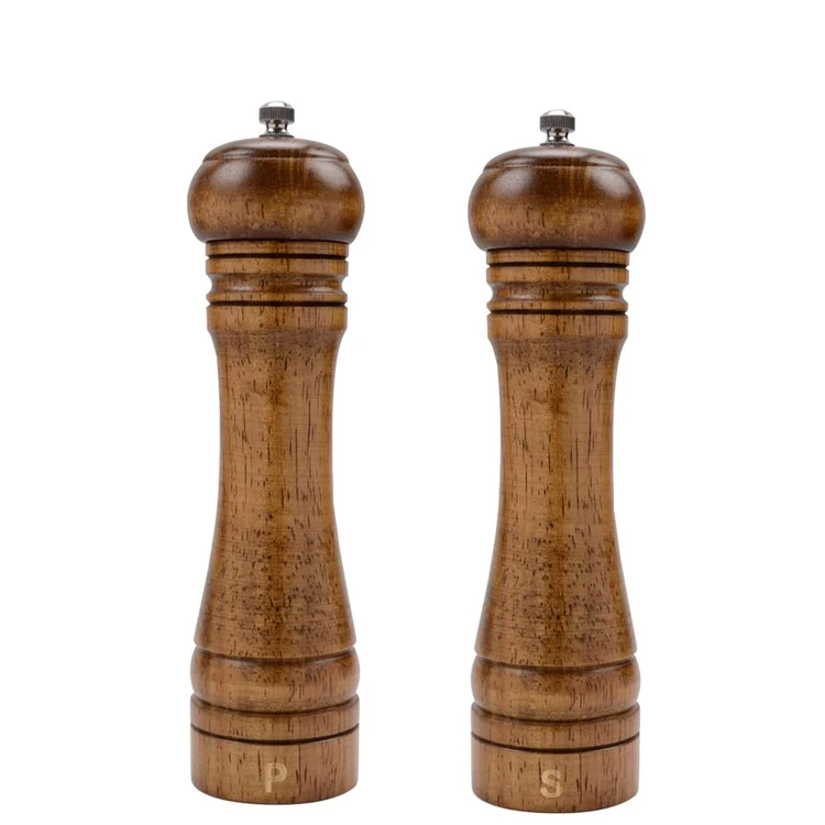 New Manual pepper grinder wooden salt and pepper Mill