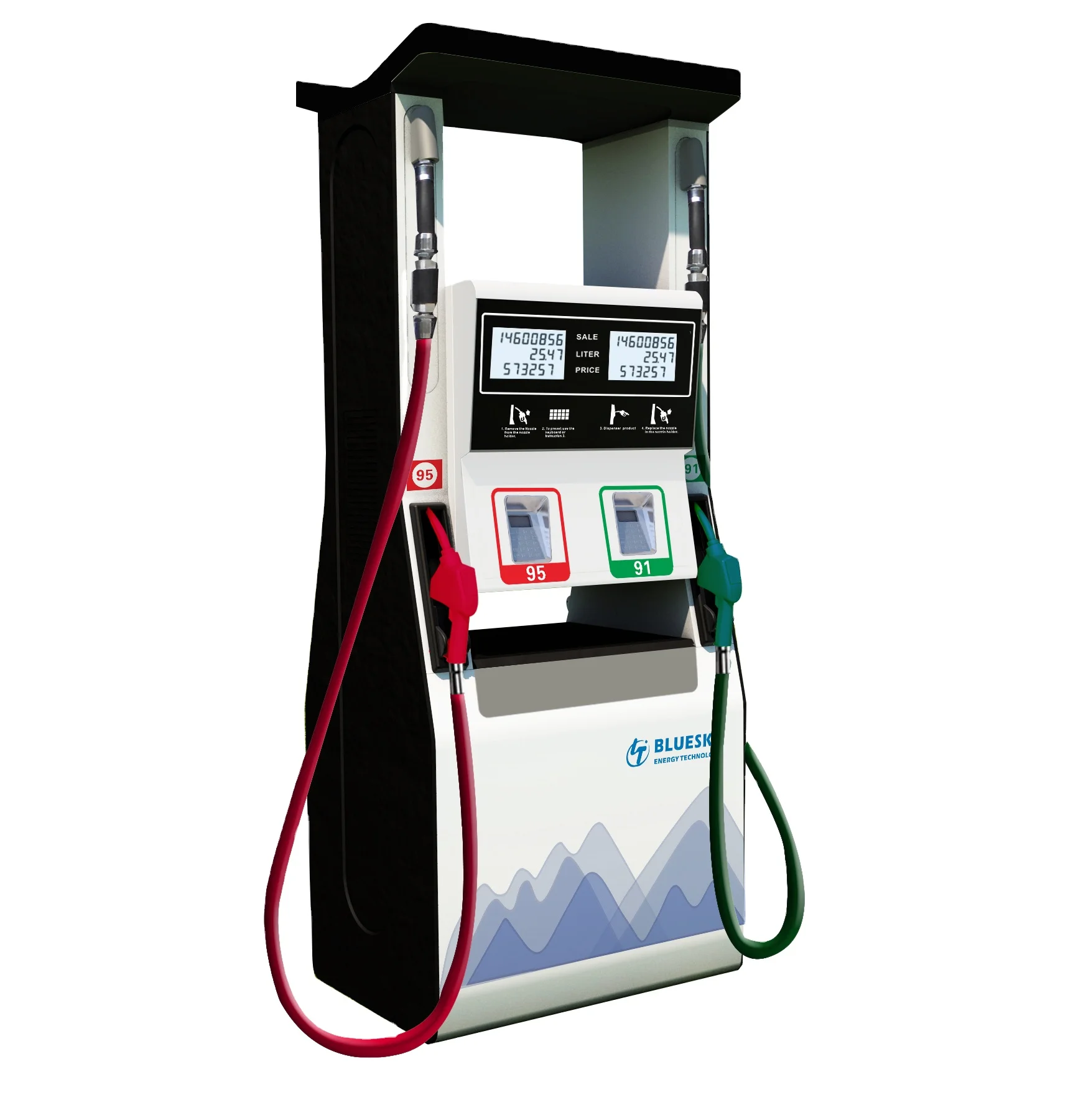 Blue Sky new model 4 nozzles  fuel Dispenser Pump with Smart Communication Box for Gas Station Management  Price for sale