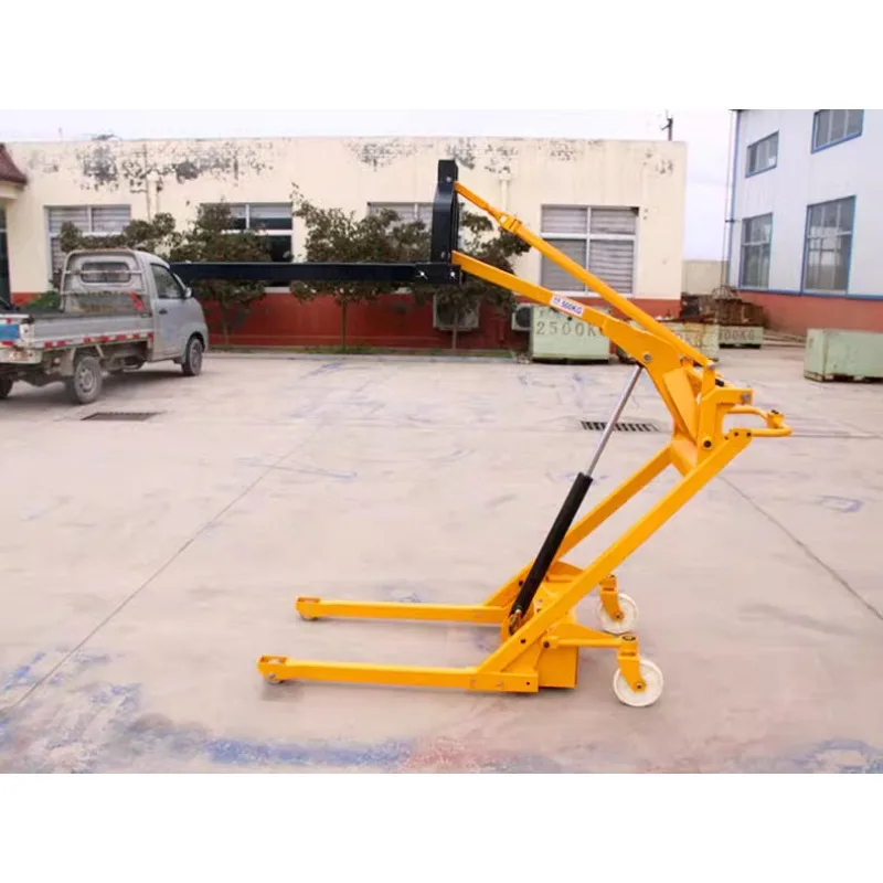 Hot selling electric small portable hydraulic loading and unloading crank arm handling stacker truck