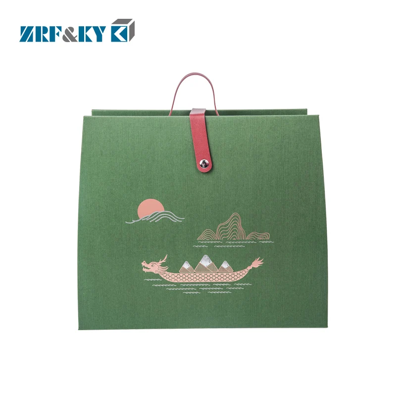 Chinese Style Paper Carry Gift Box For Rice Dumpling, Dessert, Chocolate