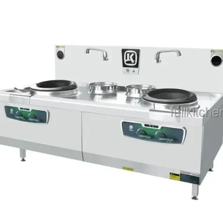 Stainless Steel Kitchen Equipment Chinese Wok 2 Burner For Commercial Cooking Gas Stove Chinese Gas Wok