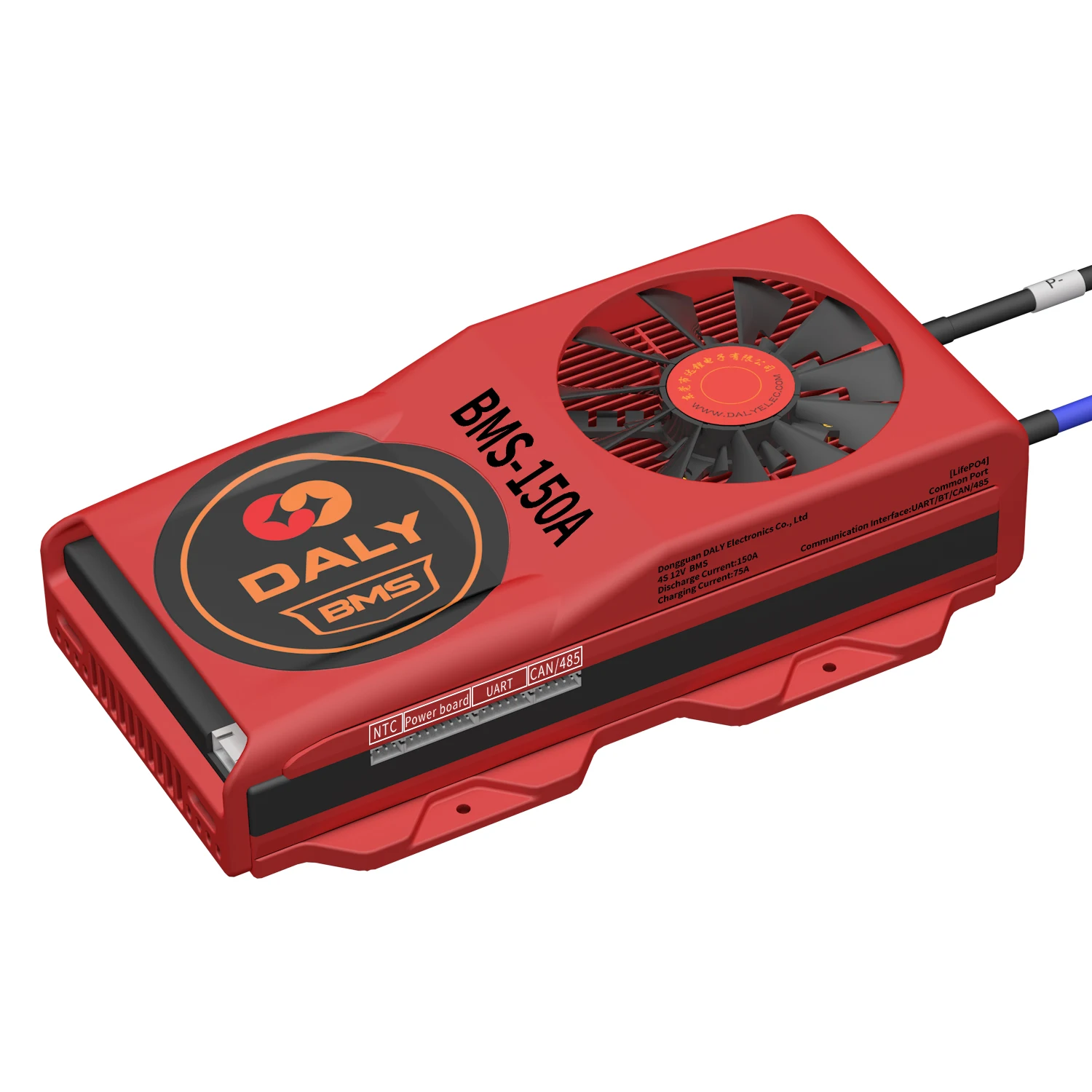 Daly smart lifepo4 bms 4s 12v 150a for 32700 lifepo4 battery cell with temperature protection 150ah bms