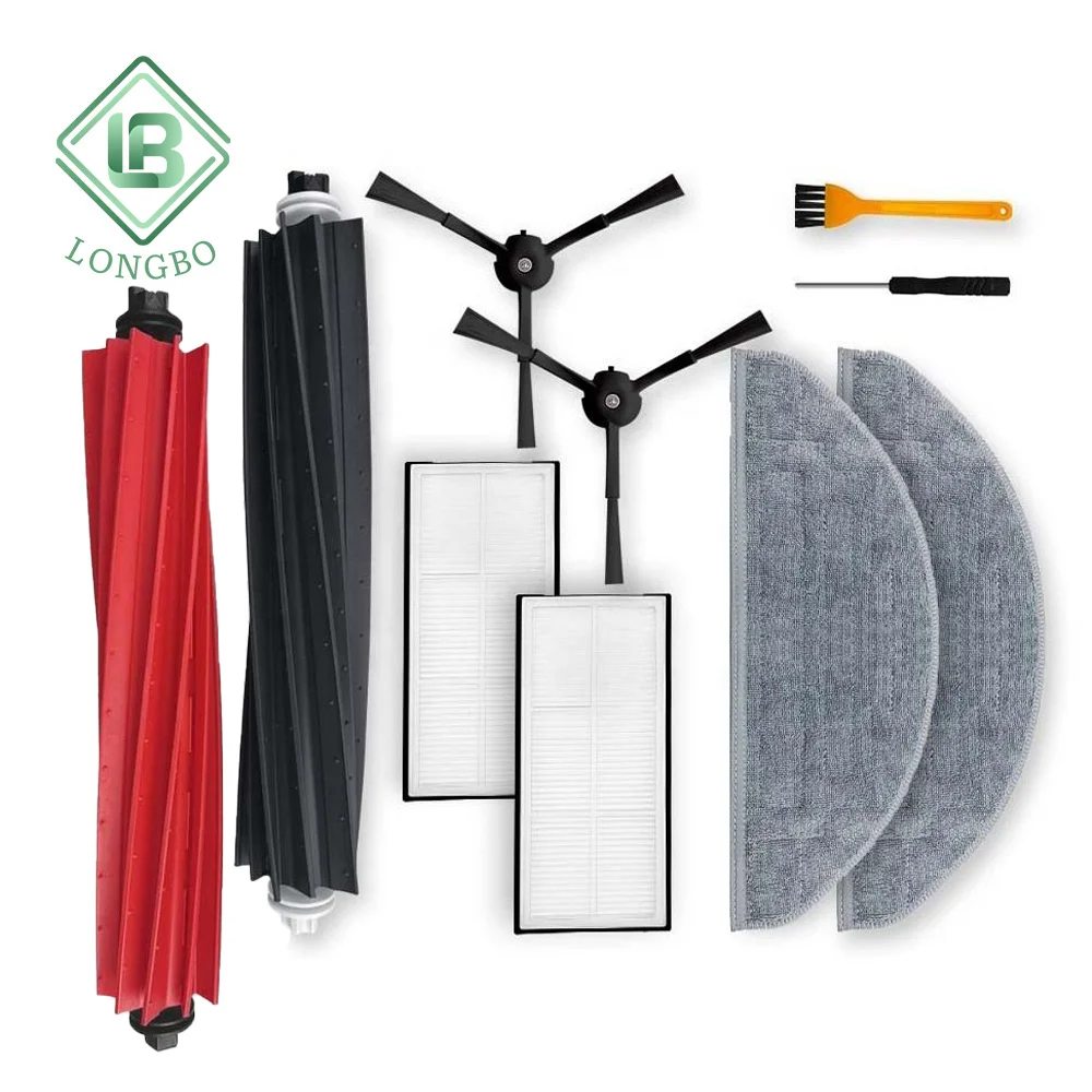 Fit For Xiaomi Roborock S8 Pro Ultra Rubber Main Brush Side Brush Hepa Filter Mop Cloth Vacuum Cleaner Accessor