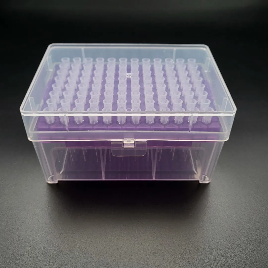 Lab use transparent lengthen disposable low retention micro gel loading pipette tips