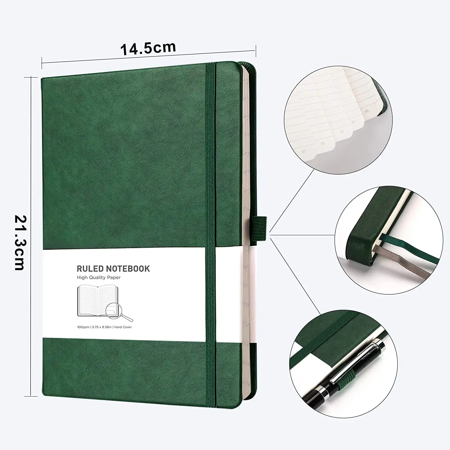 Customized Products Daily Agenda Journal Note Books Custom Pu Leather Cover Pocket Planner With Professional Manufacturer