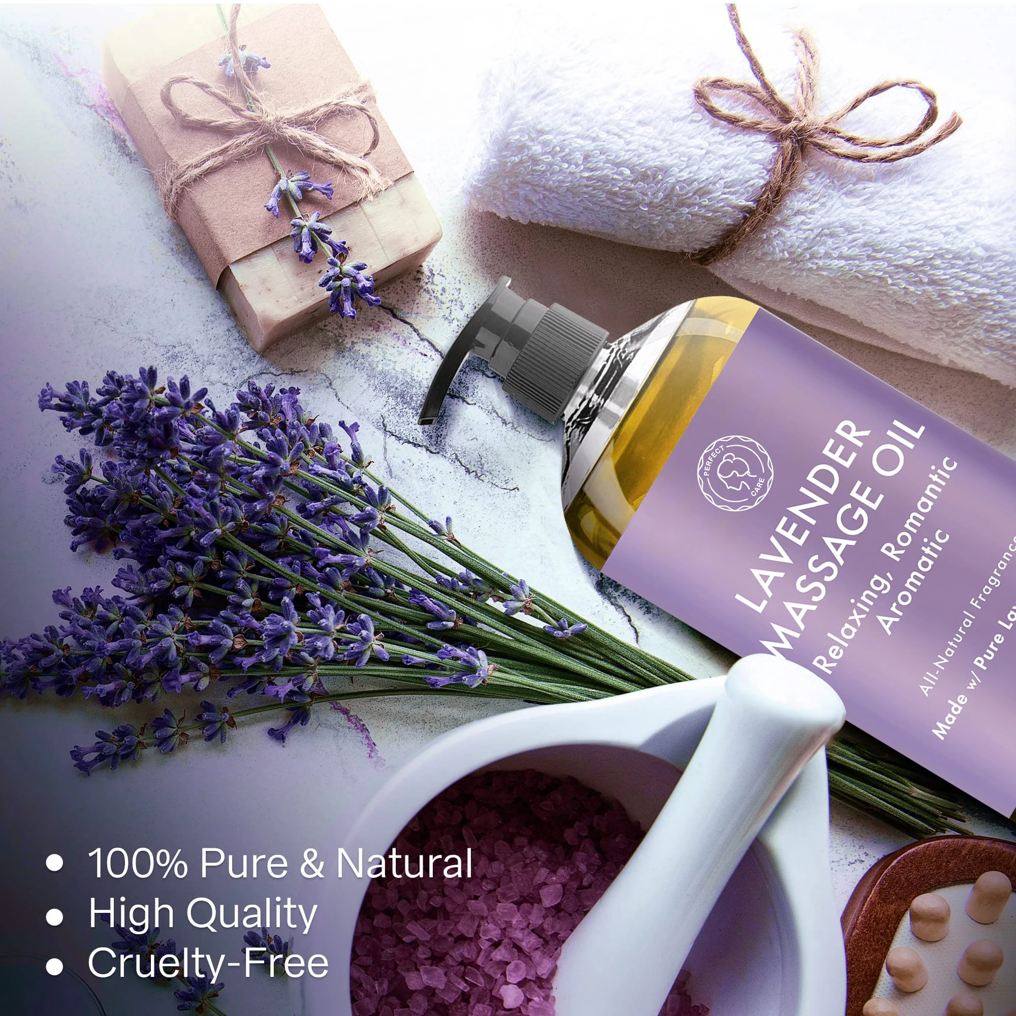 Private Label Organic Lavender Essential Oil For Spa Hot Slimming Oil Massage Body Anti Cellulite Massage Oil