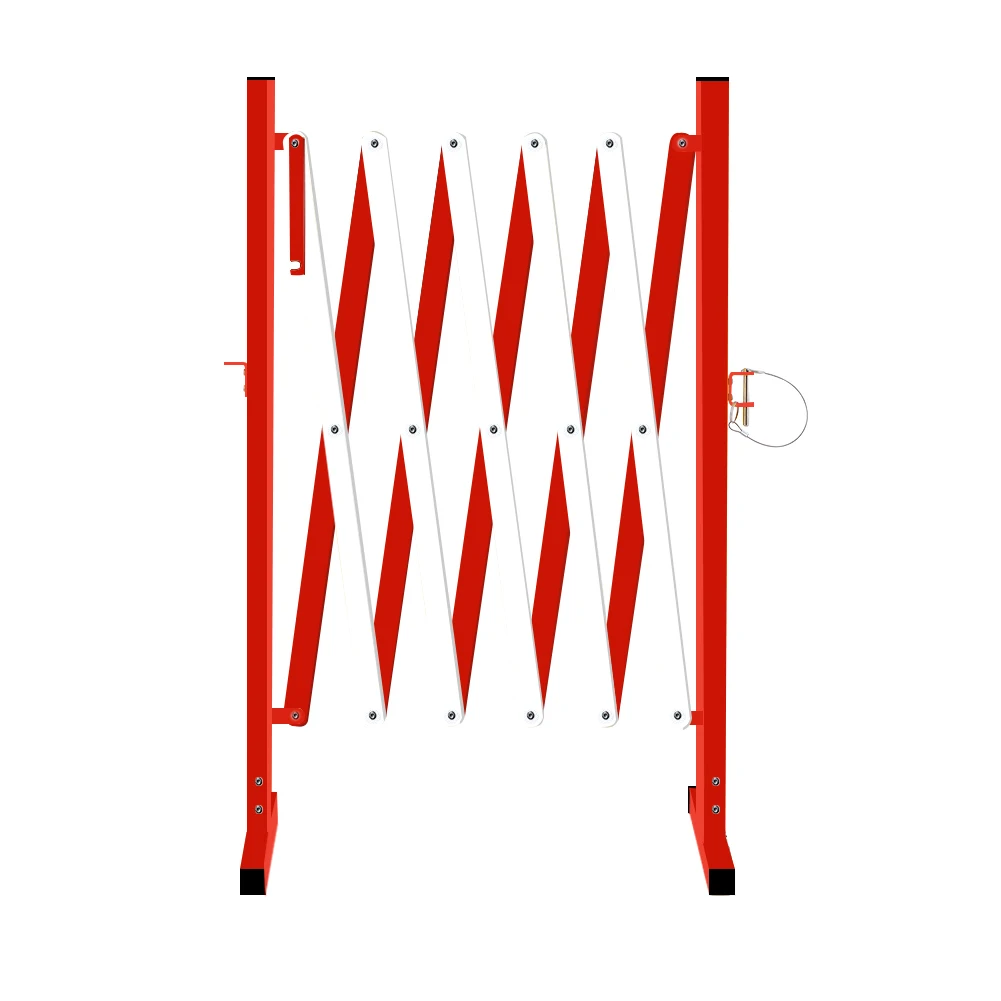 Traffic Portable Metal Retractable Barrier Temporary Crowd Control Mobile Folding Security Barrier Gate Parking