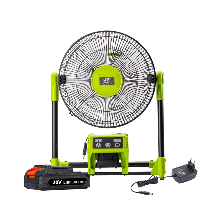 100-230v or 18v rechargeable lithium-ion battery outdoor indoor portable cordless jobsite fan CE
