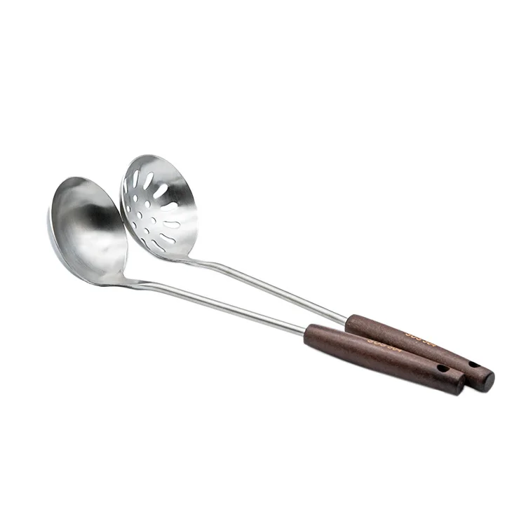 High Quality 304 Stainless steel Kitchen Spoon combination Soup Serving Spoon Hot Pot Spoon