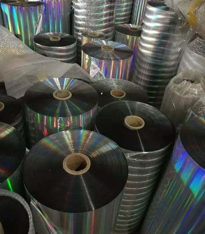 Shimless Rainbow Holographic BOPP Film for Packing and Wrapping