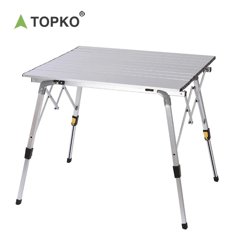 TOPKO Supply Outdoor Furniture Travel Camping Table Multi functional Cheap Barbecue Picnic Table