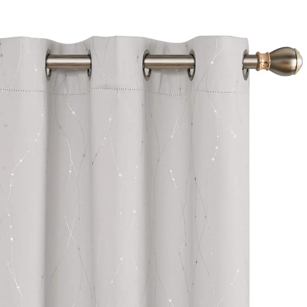 Moderate price european elegant blackout living room curtains luxury blackout window curtains