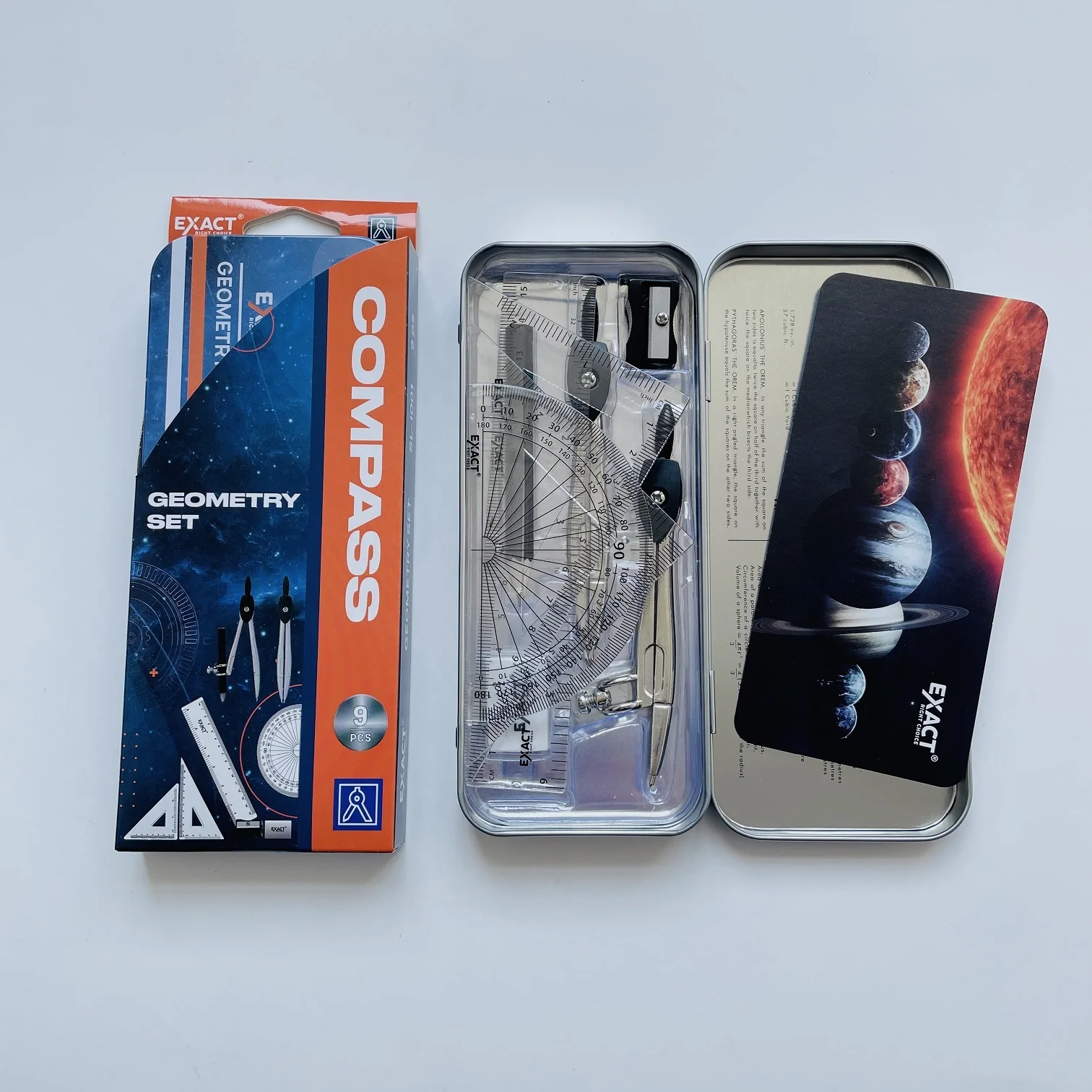 School 10pcs mathematical set,High quality hot sales geometry set,math set