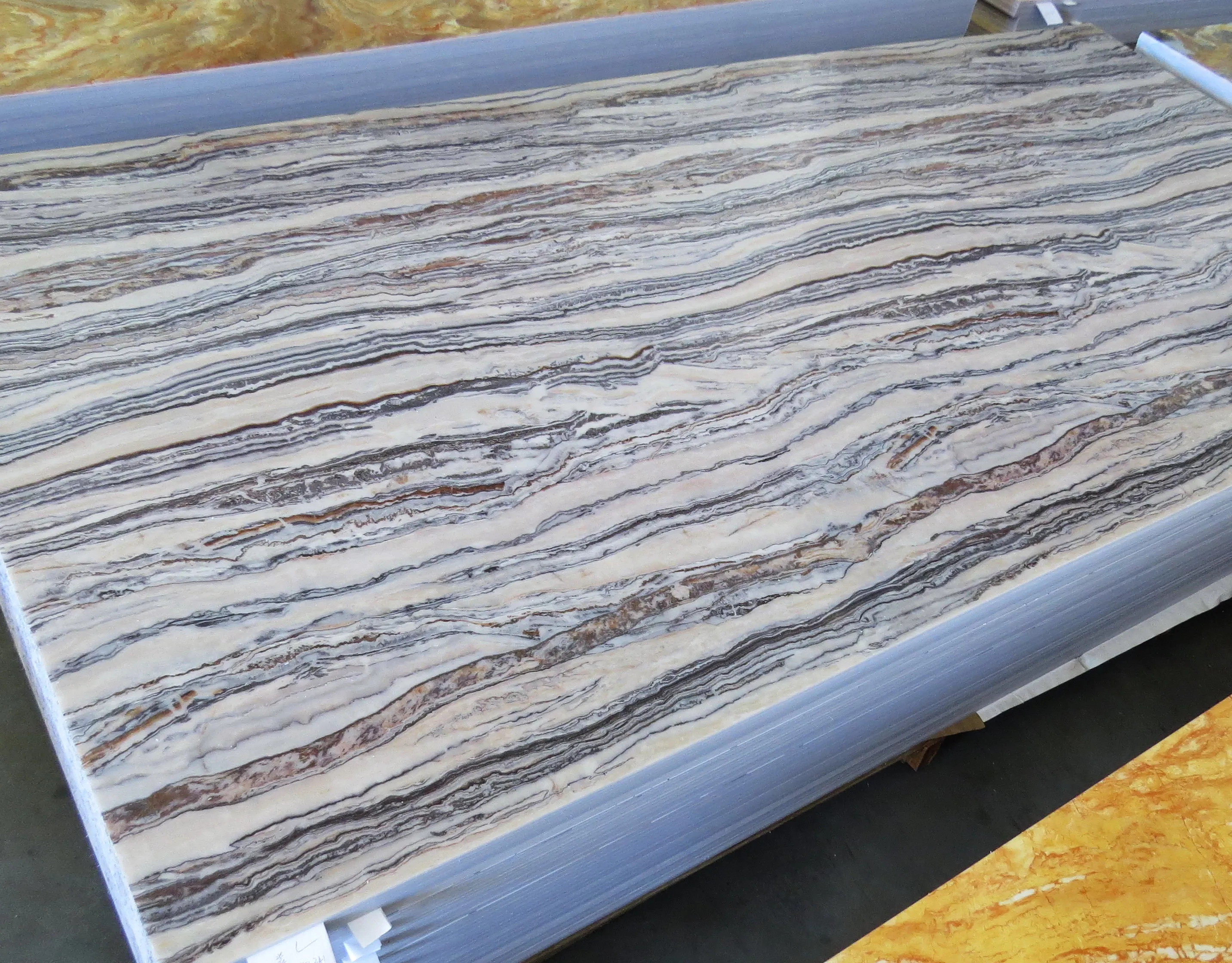 
Backlit Decor Artificial translucent colorful stone /Artificial Marble light Translucent sheet 