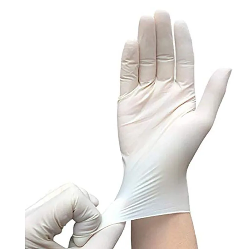 Powder-Free Machine Industrial Latex Examination White Glove Household Examination Powder Free Waterproof Latex Glove Long