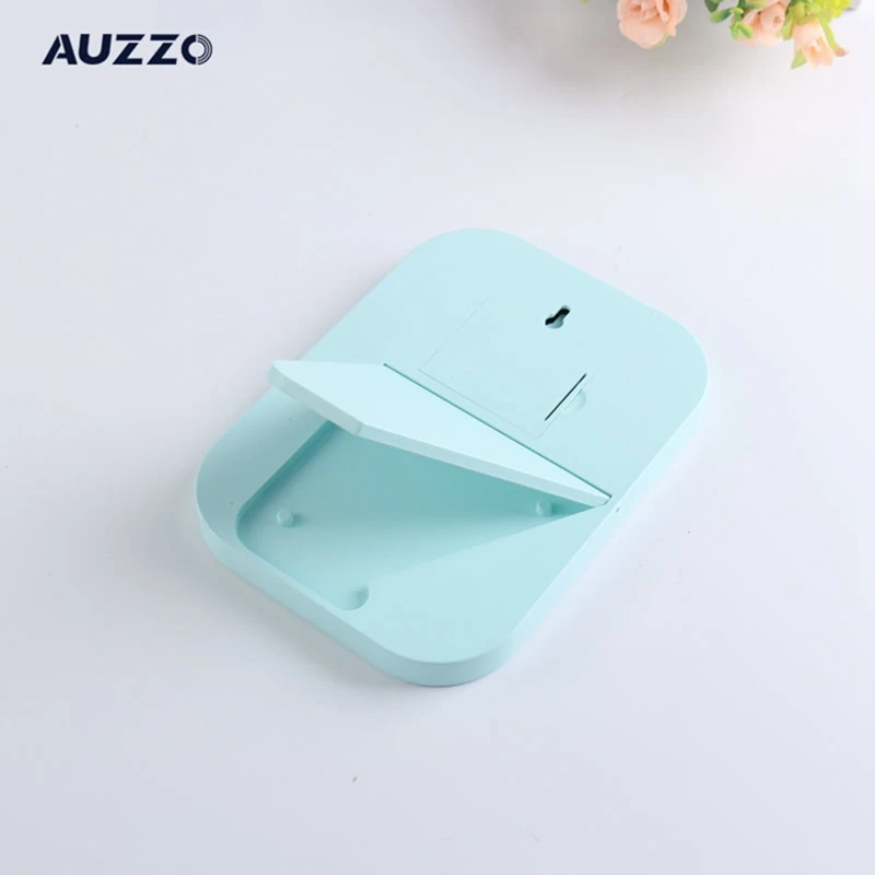 AUZZO 2023 Wholesale Custom Led Lighted Makeup Mirror Travel Desktop Dressing Table Portable Mirror For Women Girls