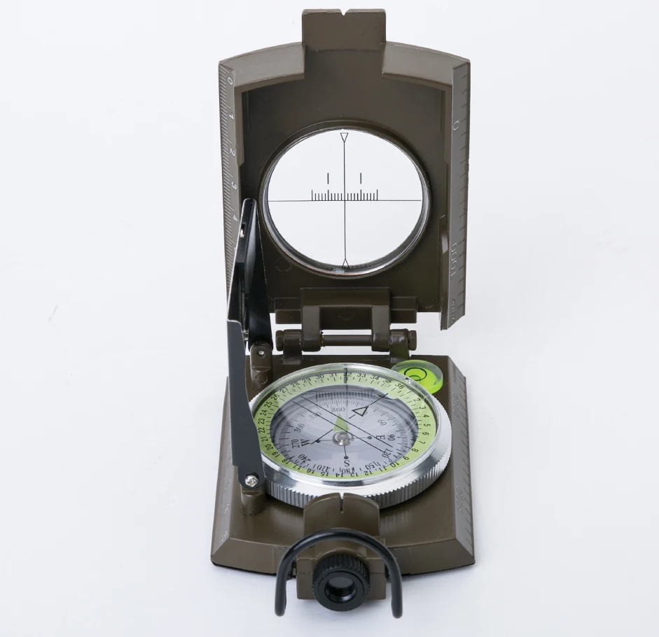 Factory New Multifunction Compass Waterproof and Shockproof Military Sighting Compass with Inclinometer for Sale