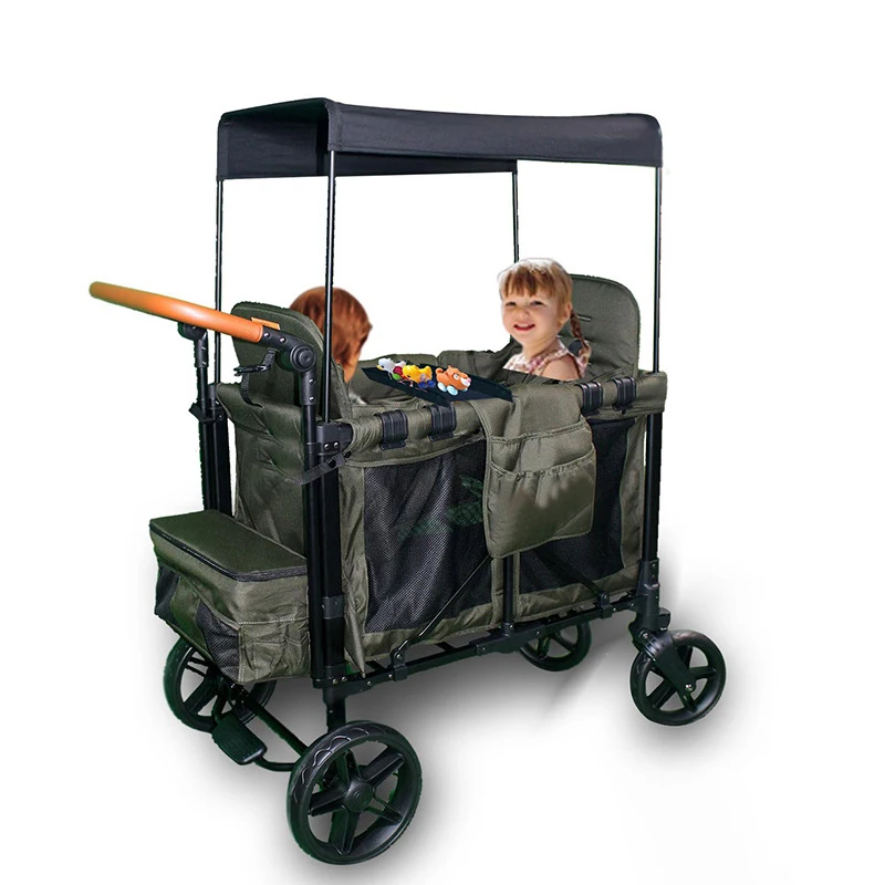 Utility Wagon Stroller 3 in 1 stroller lightweight baby stroller 2 kid twin baby wagon cart