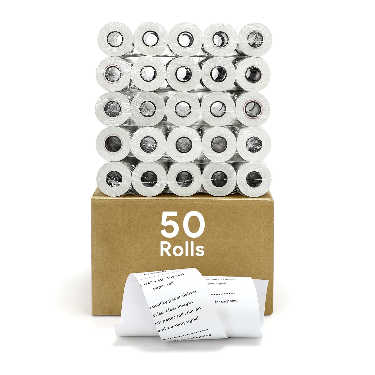 Factory Supplier Cash Receipt Paper 57x50mm 48gsm Thermal Printer Paper Roll for Cash Register Credit Card Pos Machine