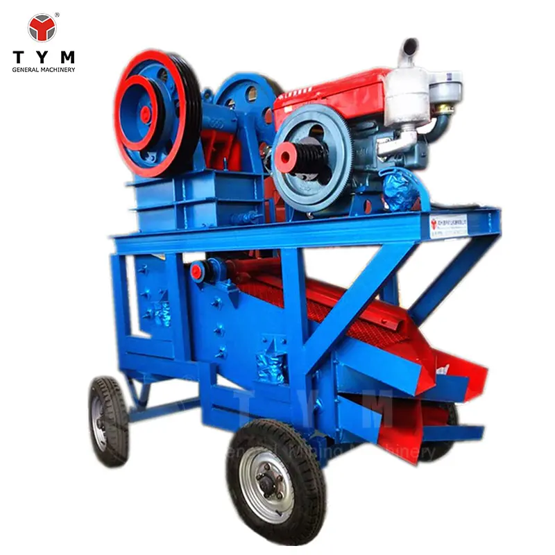 cheap price small limestone Gold grind mill mini portable PE 150*250 mobile diesel electric stone grind mill