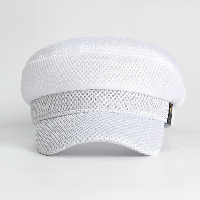 Summer Casual Men Women Mesh Breathable Beret Hat Ivy Hat Male Sun Sport Caps Dad Caps Travel Outdoor