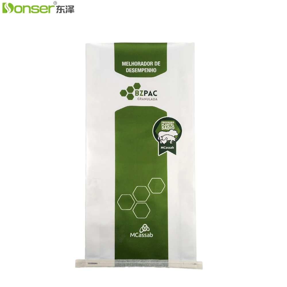 Hot 25kg Custom Printed Feed Bags Factory Wholesale Price Recyclable Food Grade PP Woven Animal Feed Food Packaging Bag for Farm