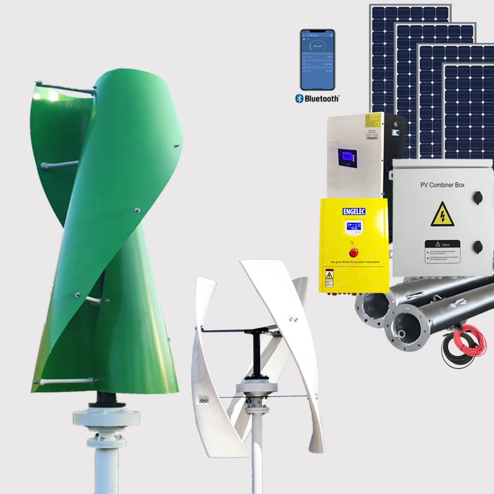 Wholesale 3kW 5kW Magnetic Levitation Generator Vertical Spiral Type Wind Turbine with 220V 10kw Rated Power