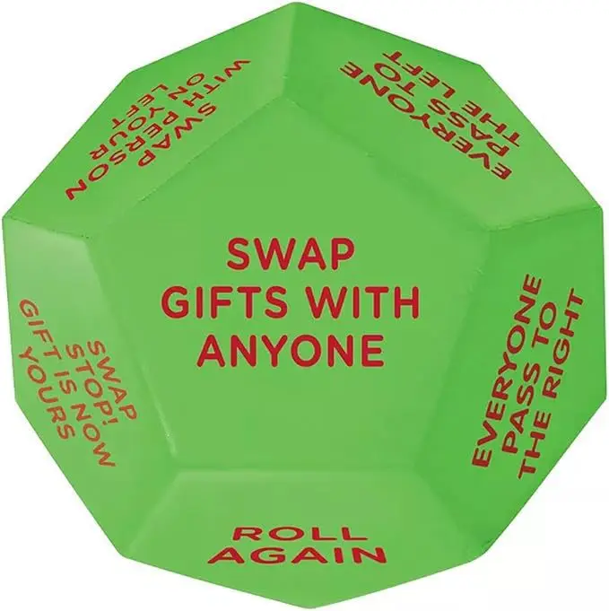 2025 New 12 Face Santa Claus Exchange Gift Exchange Dice Plastic Santa Claus Design for Interactive Fun