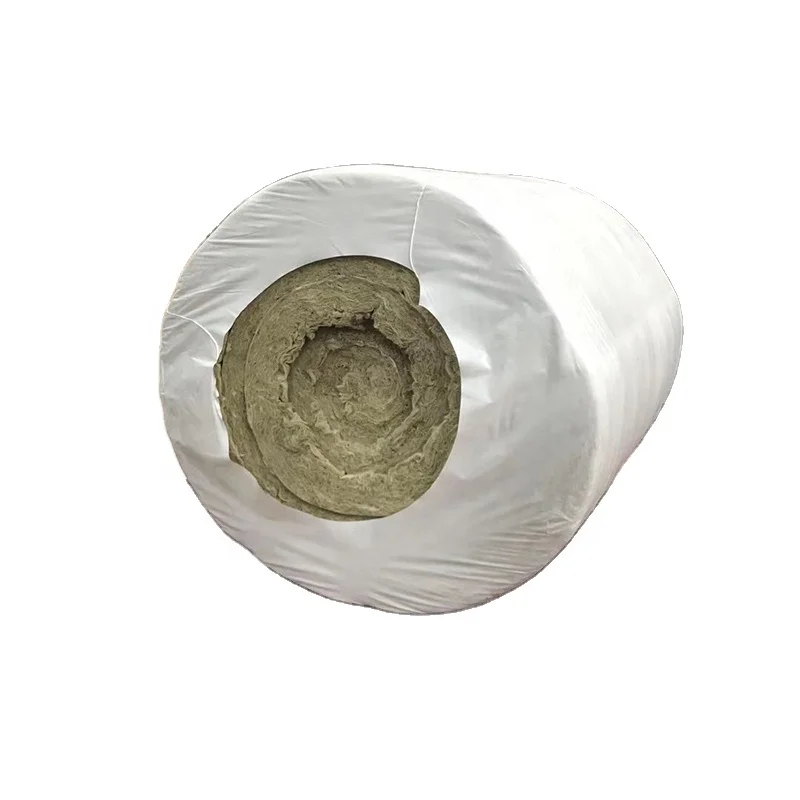 Hot Sale 60kg/m3 80kg/m3 rock wool blankets roll aluminium foil roof insulation