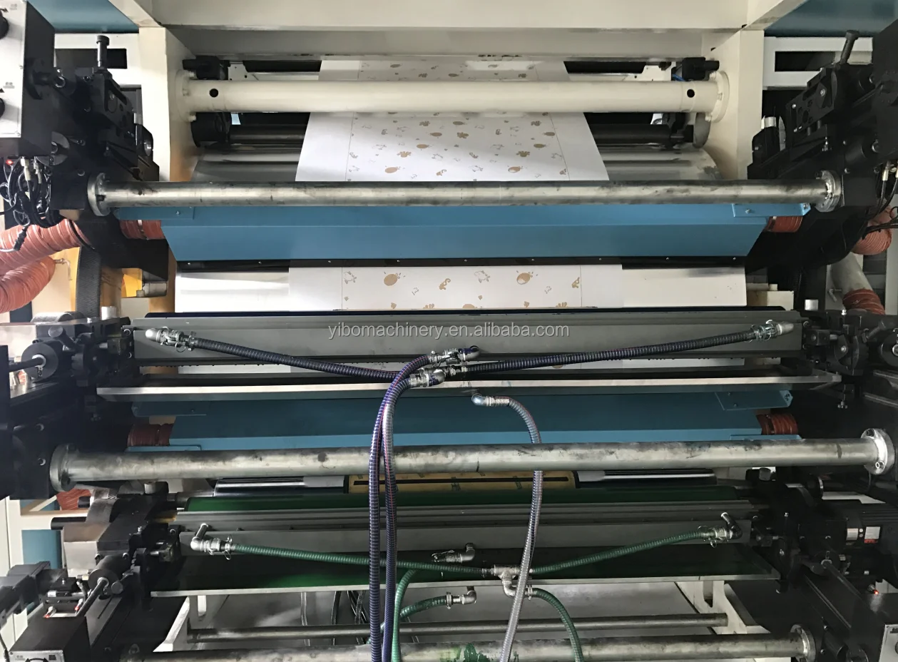 6 color linocut CI high speed paper plastic film food packaging roll to roll flexo cardboard printing machine