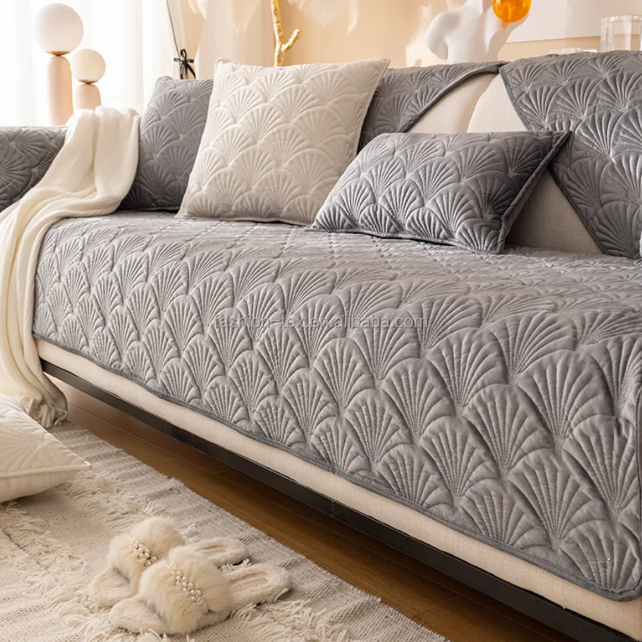 The floral pattern Factory industrial 2 and 3 and 7 quilted pure color seater cushion sofa cover and matched pillowcase cover