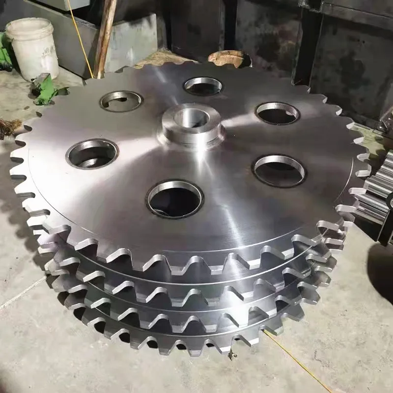 custom large diameter big pitch belted chain sprocket gear wheel